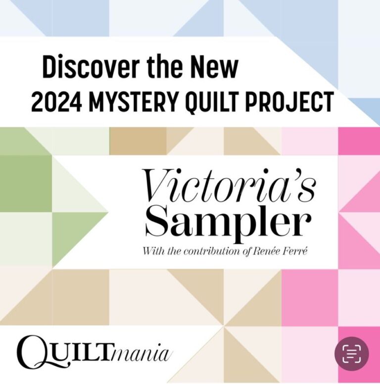 Quiltmania Mystery Quilt 2024 Second Instalment Pincushion Pantiles